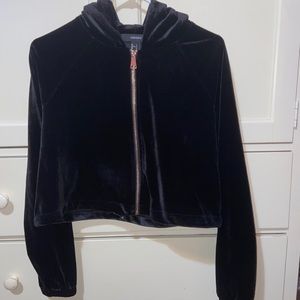 Forever 21 Velour zip up